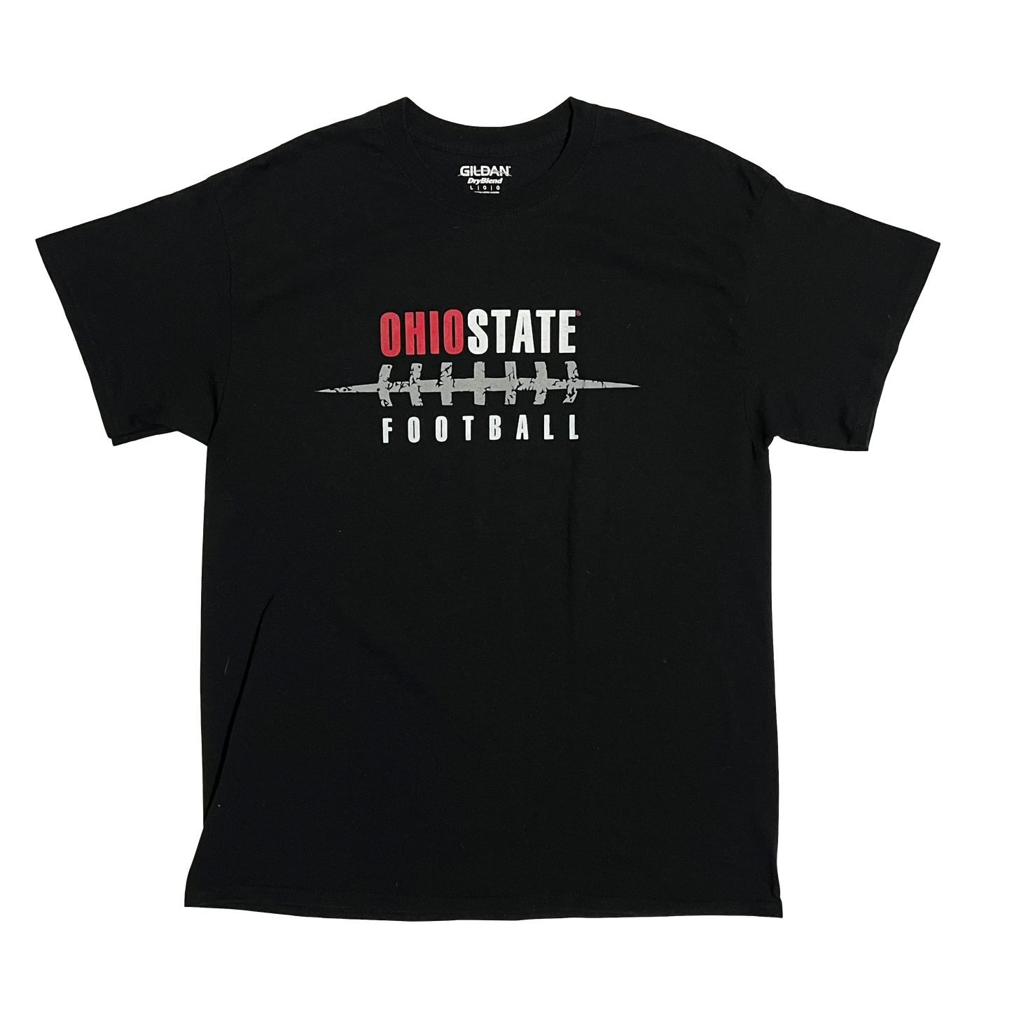 Ohio State Buckeyes Football Brutus with Flag Shirt - L