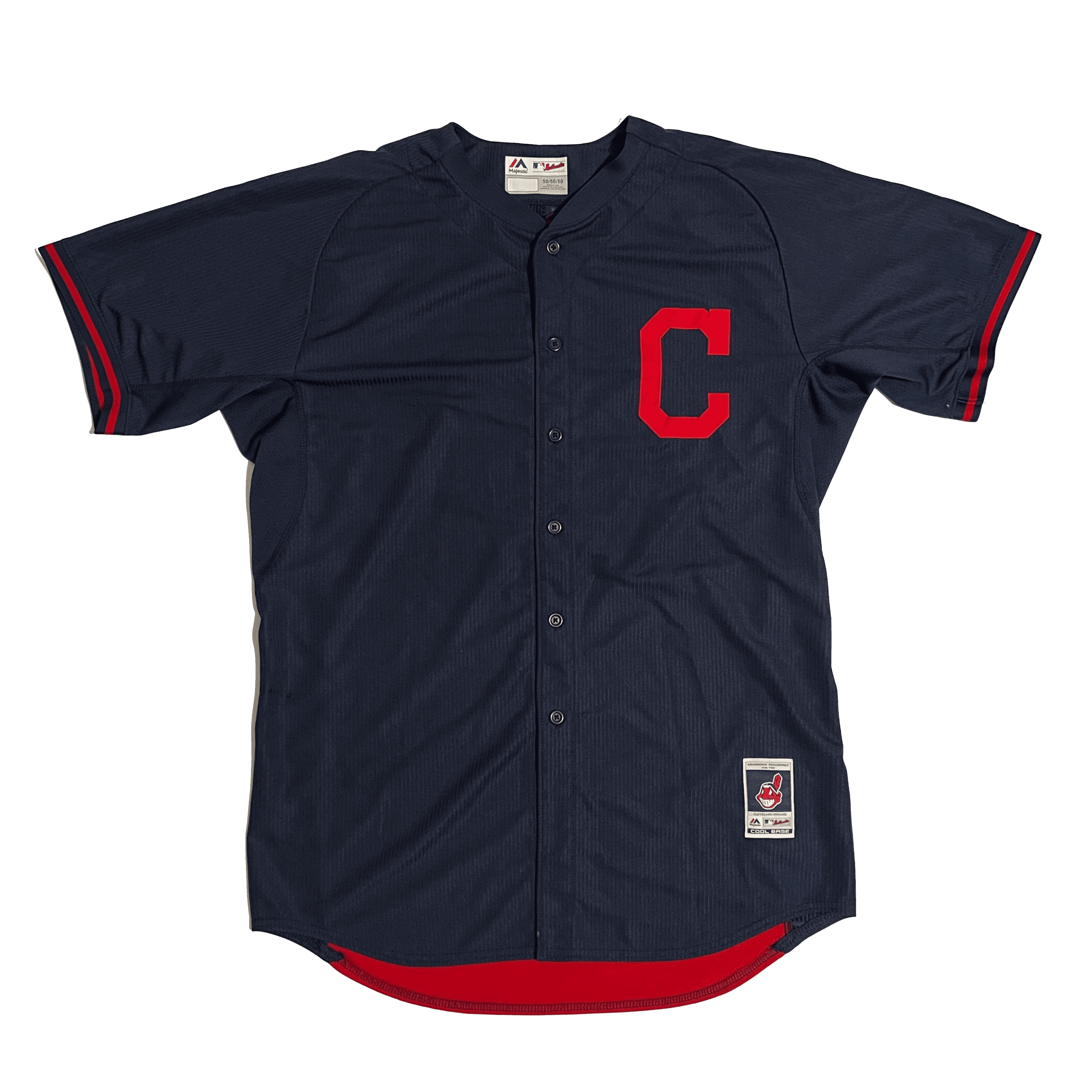 Men's Cleveland Indians Majestic Gray Official Cool Base Jersey