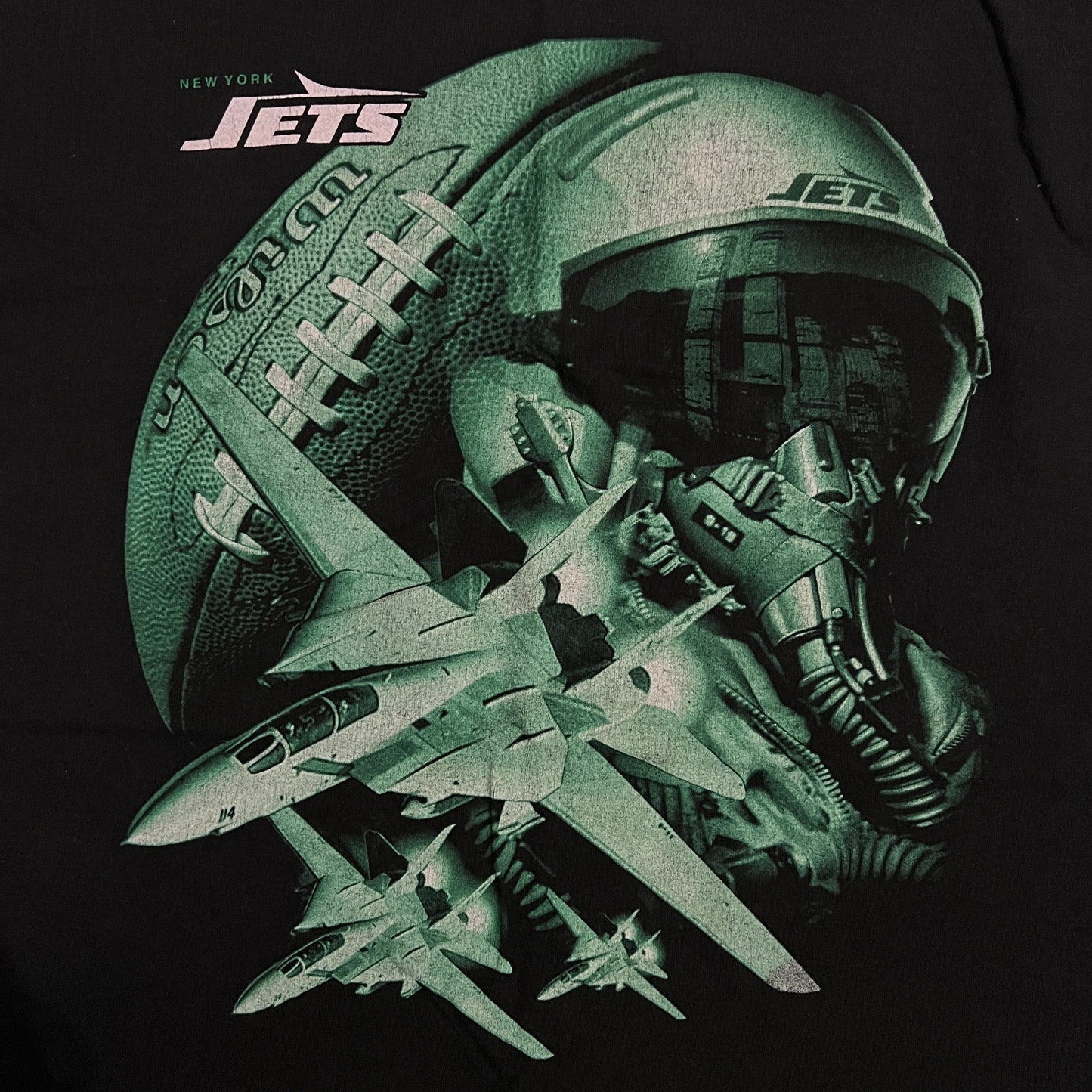 Vintage New York Jets Football Pilot Shirt - XL