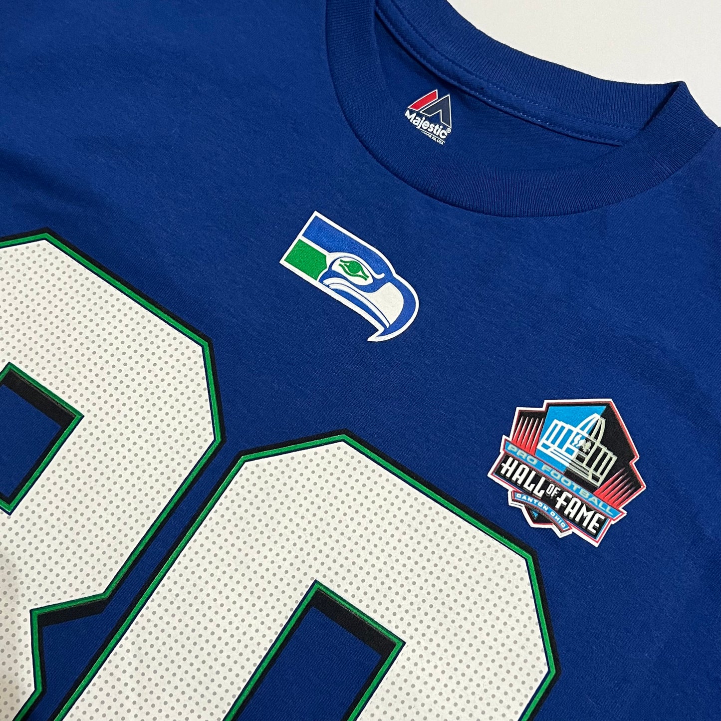 Steve Largent Seattle Seahawks NFL Hall of Fame Name & Number Shirt - XL