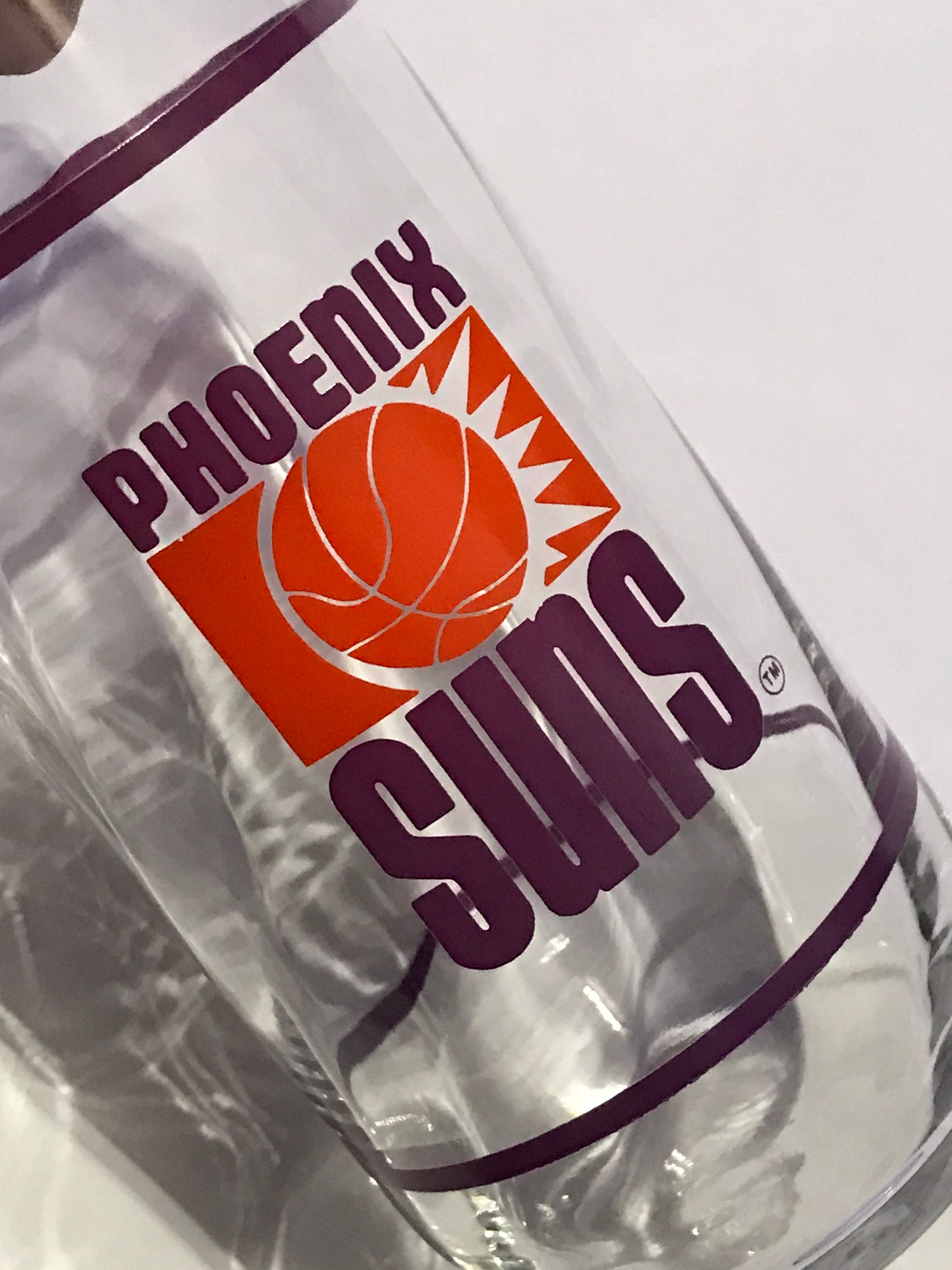 Vintage Phoenix Suns Logo Drinking Glass