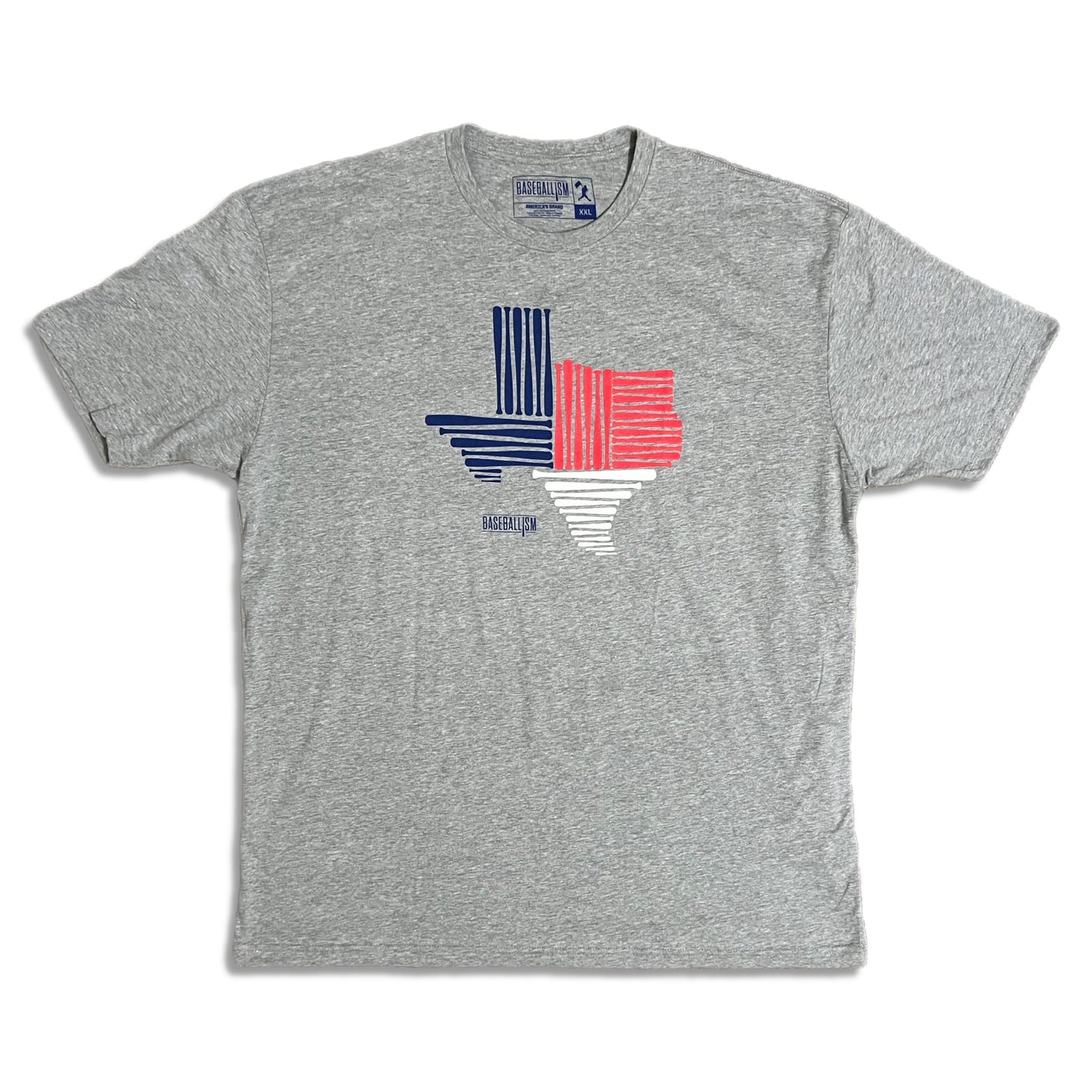 Texas Baseball Bats by Baseballism Shirt - 2XL