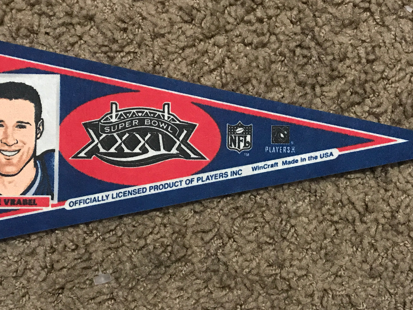 New England Patriots Super Bowl XXXIX Pennant