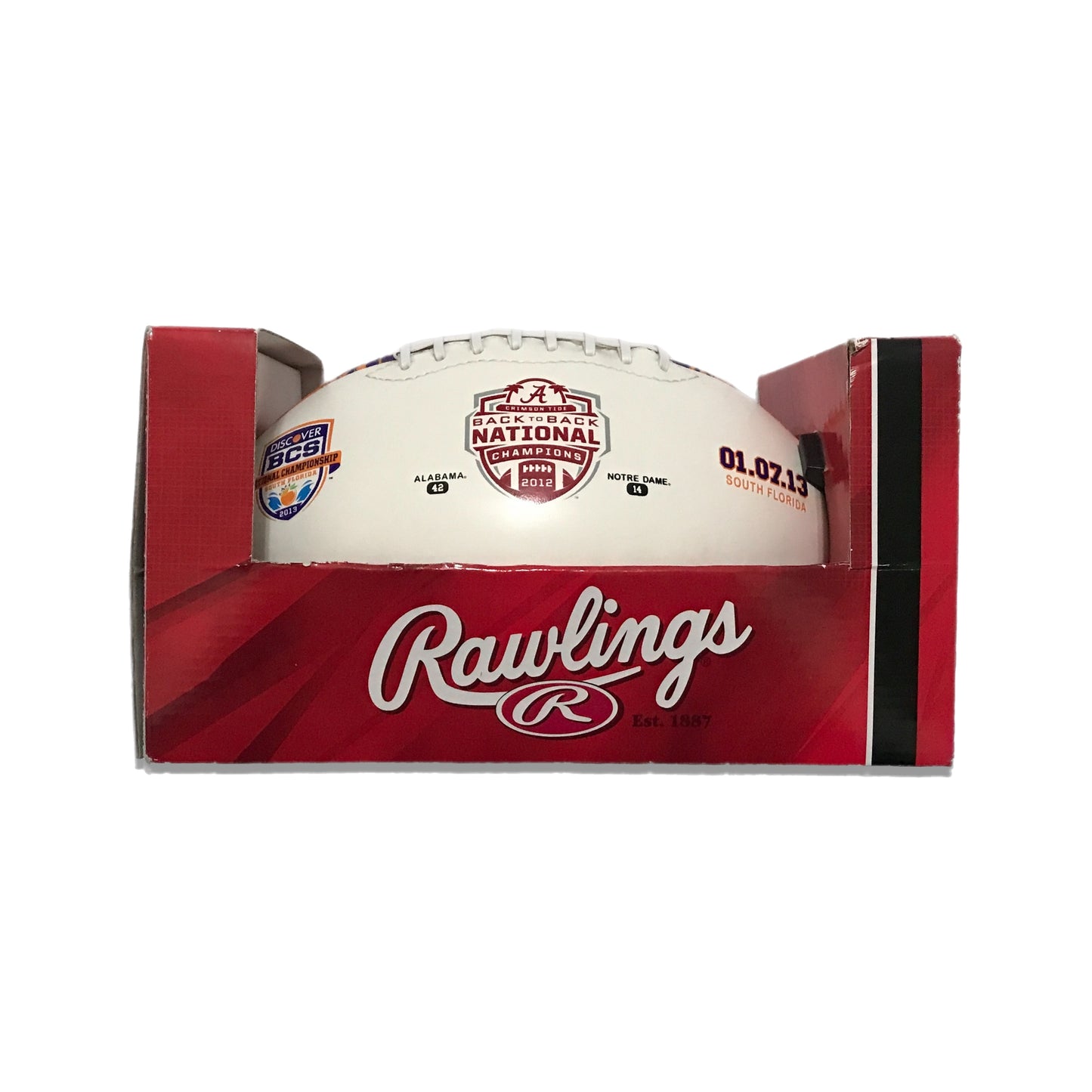 2013 Alabama Back To Back National Champs Commemorative Football W Kicking Tee