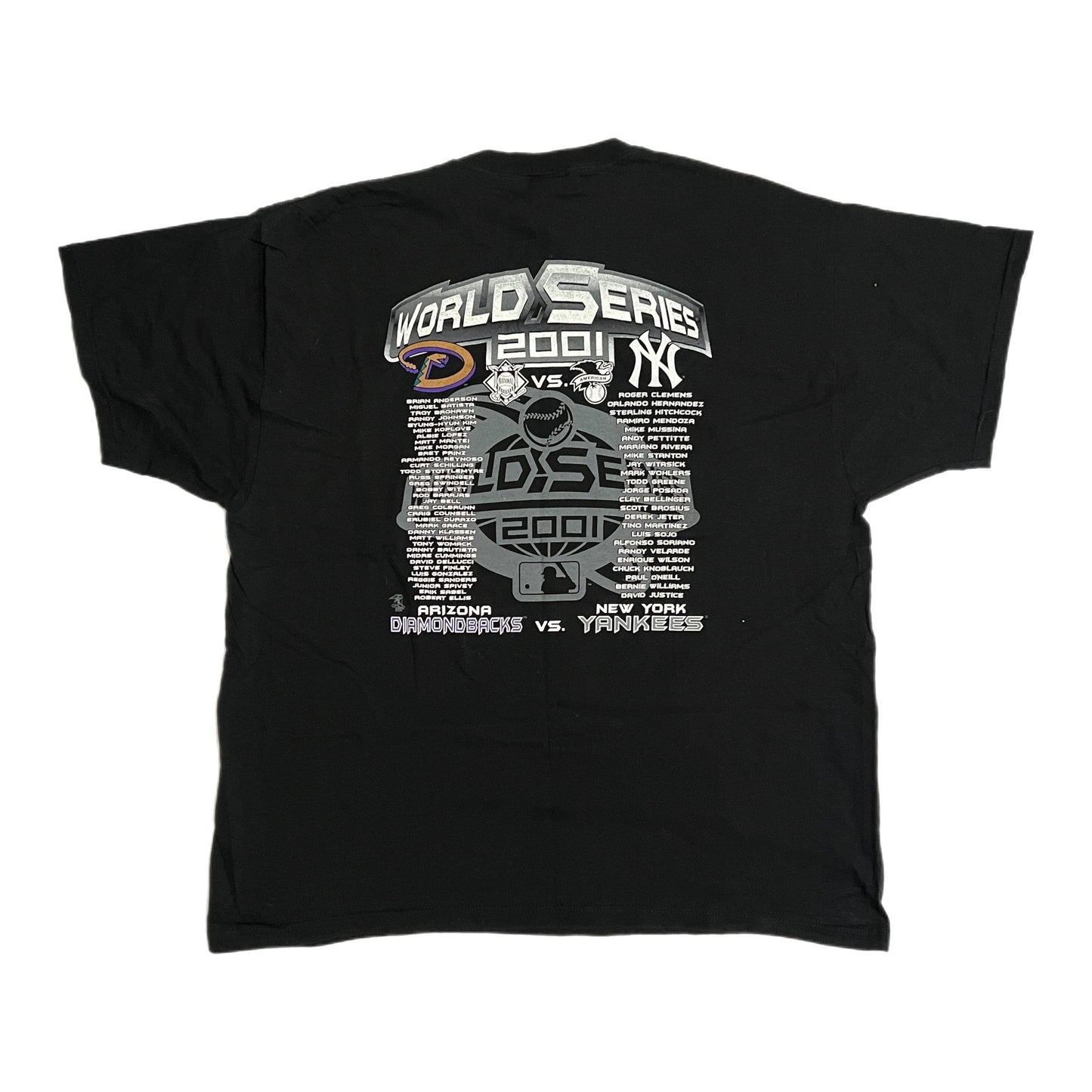 2001 World Series Diamondbacks vs Yankees Head to Head Shirt - 2XL