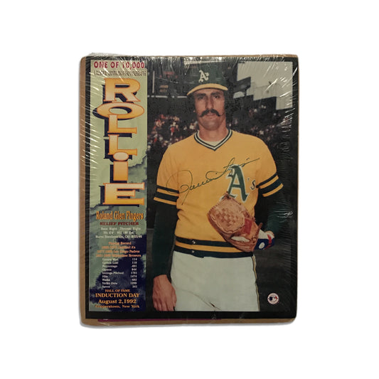Signed Rollie Fingers Hall of Fame Photo