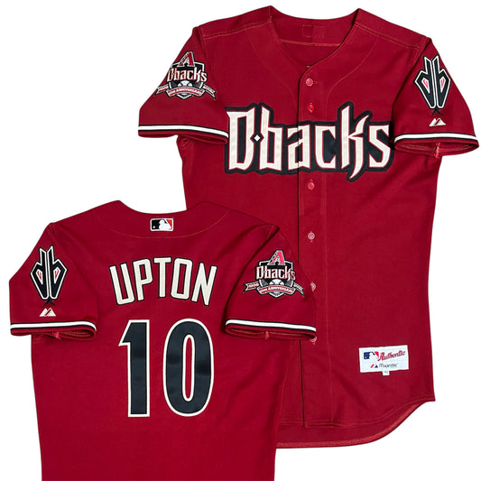 Authentic 2008 Arizona Diamondbacks Justin Upton 10th Anniversary Jersey - 40/S