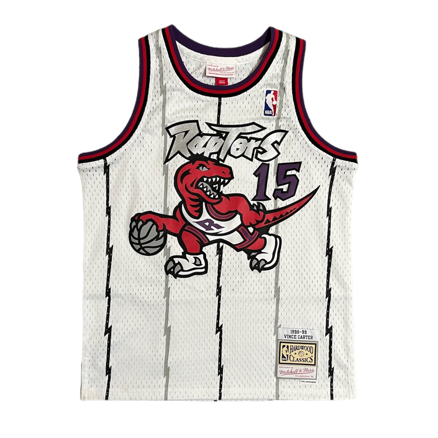 1998-99 Vince Carter Toronto Raptors Hardwood Classic Jersey - YM