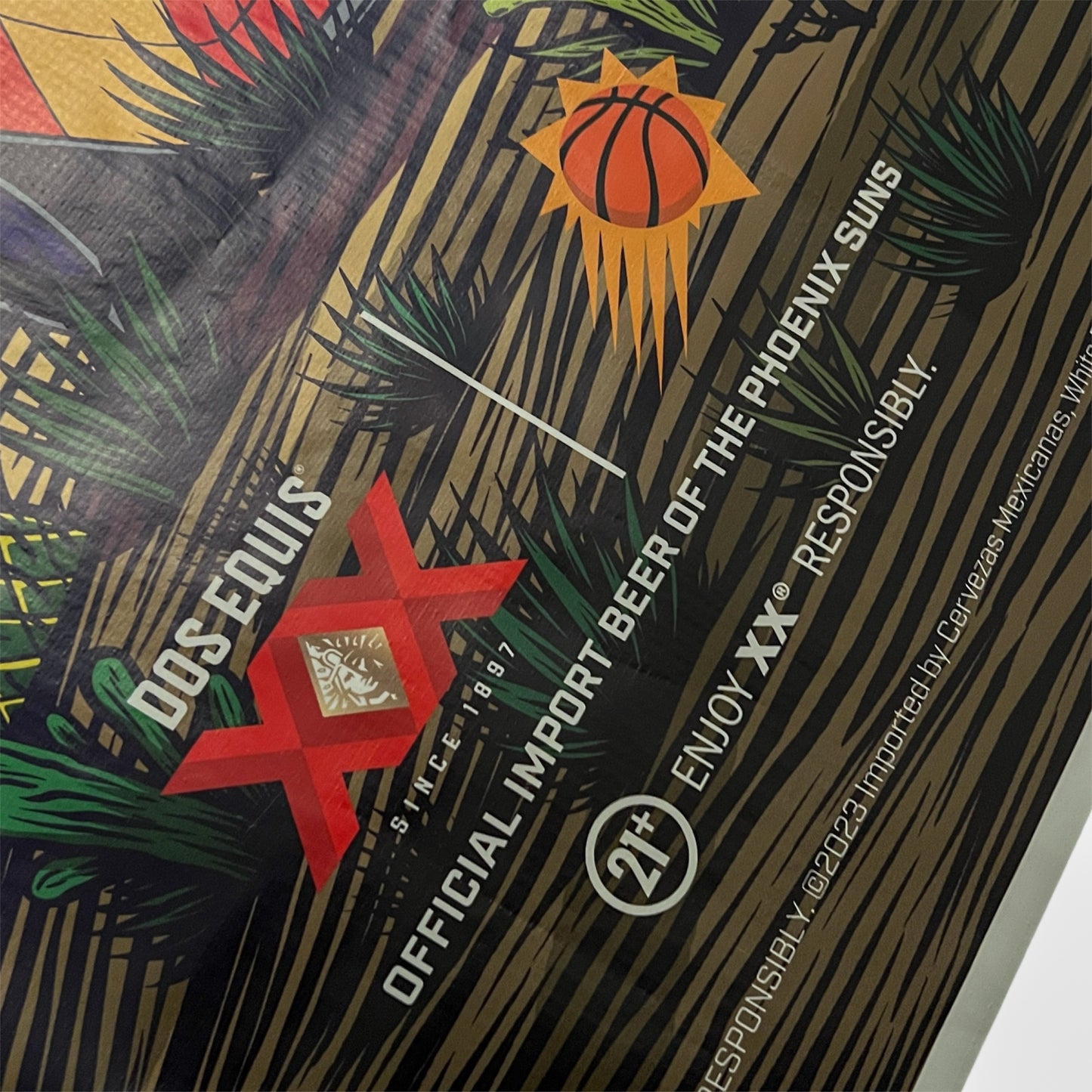 Large Phoenix Suns El Valle Dos Equis 62” x 38” Advertisement Banner