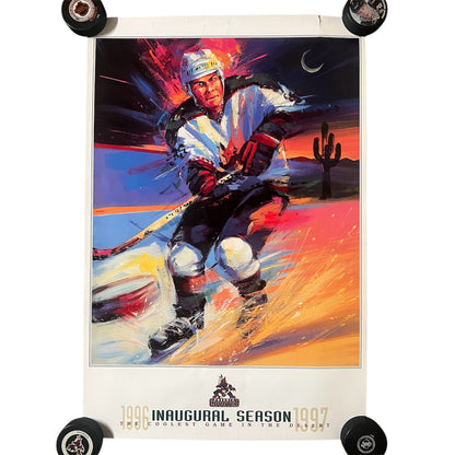 1996 Arizona Coyotes Inaugural Season Poster