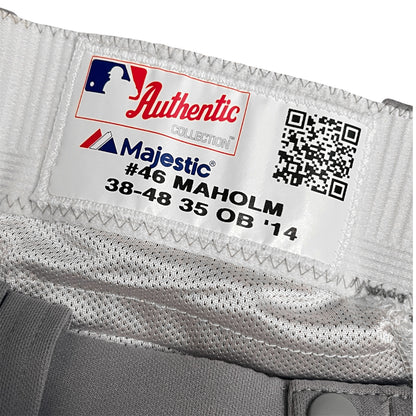 2014 Los Angeles Dodgers Team Issued Paul Maholm #46 Road Pants