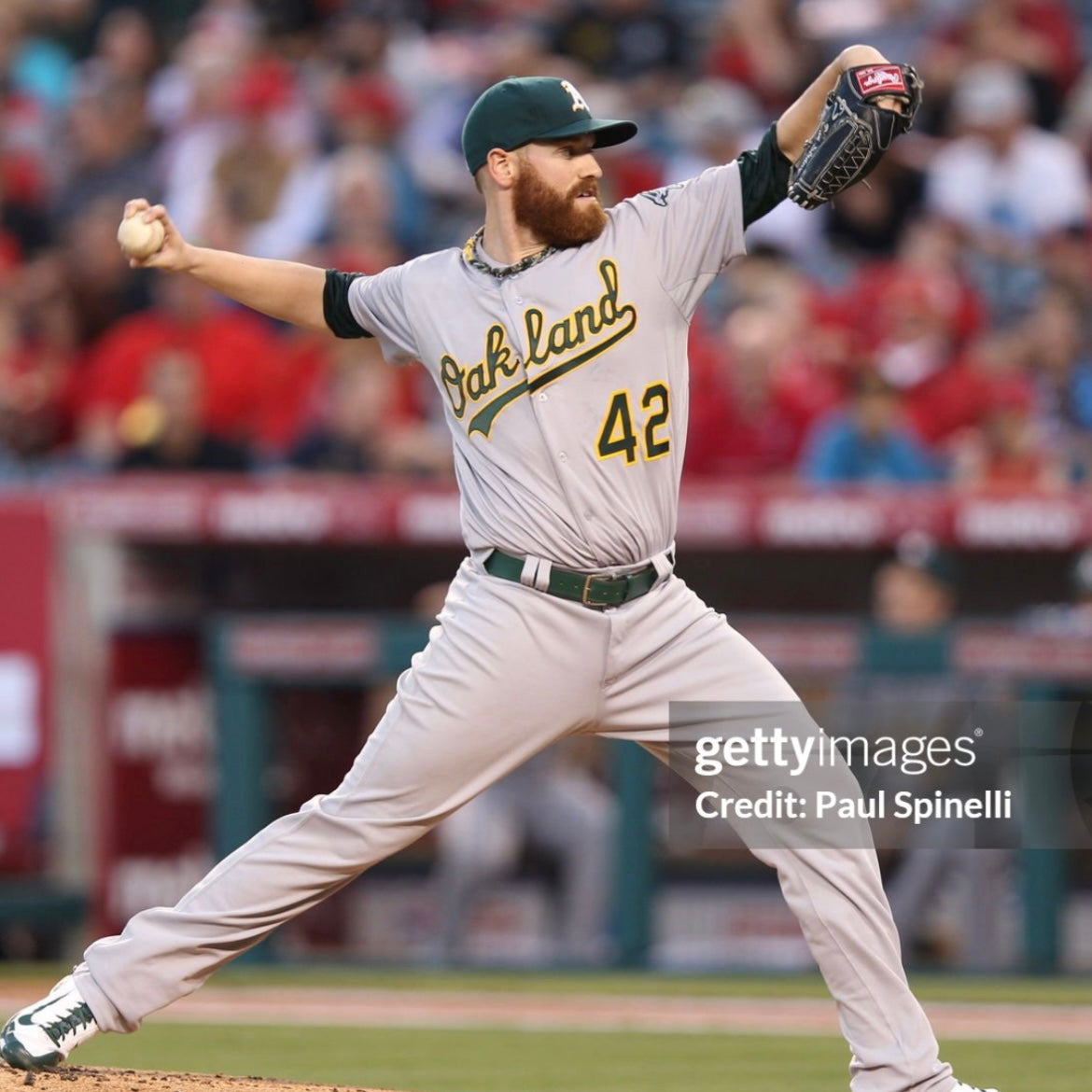 Team Issued Oakland Athletics Road Jersey - 48/XL