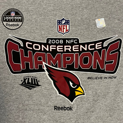 Arizona Cardinals 2008 NFC Champs Official Locker Room Shirt - L