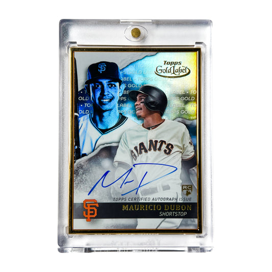 Mauricio Dubon San Francisco Giants Topps Gold Leaf Auto RC
