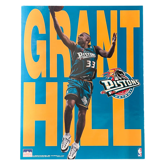 Vintage Grant Hill Detroit Pistons NBA 16x20 Poster