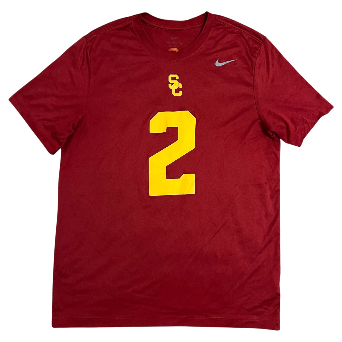 Team Issued 2023 USC Trojans Football #2 Brendan Rice Shirt - L