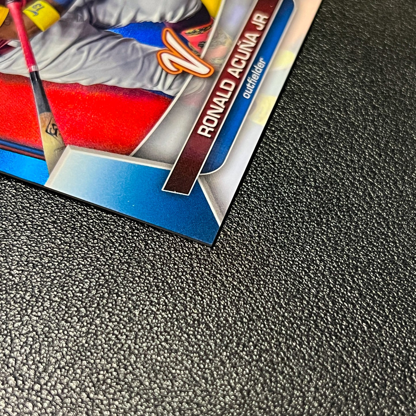 Ronald Acuña Jr 2023 Bowman Chrome /75 Blue Refractor WBC Venezuela