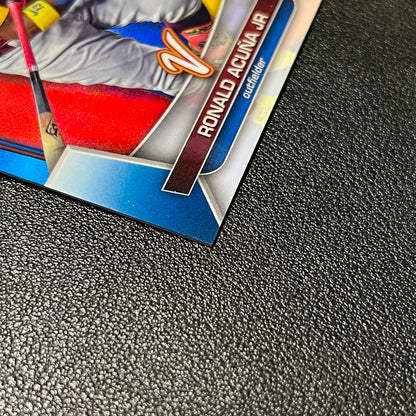 Ronald Acuña Jr 2023 Bowman Chrome /75 Blue Refractor WBC Venezuela