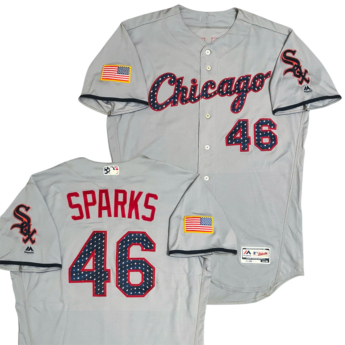 2018 Team Issued Chicago White Sox 4th of July Jersey - 48/XL