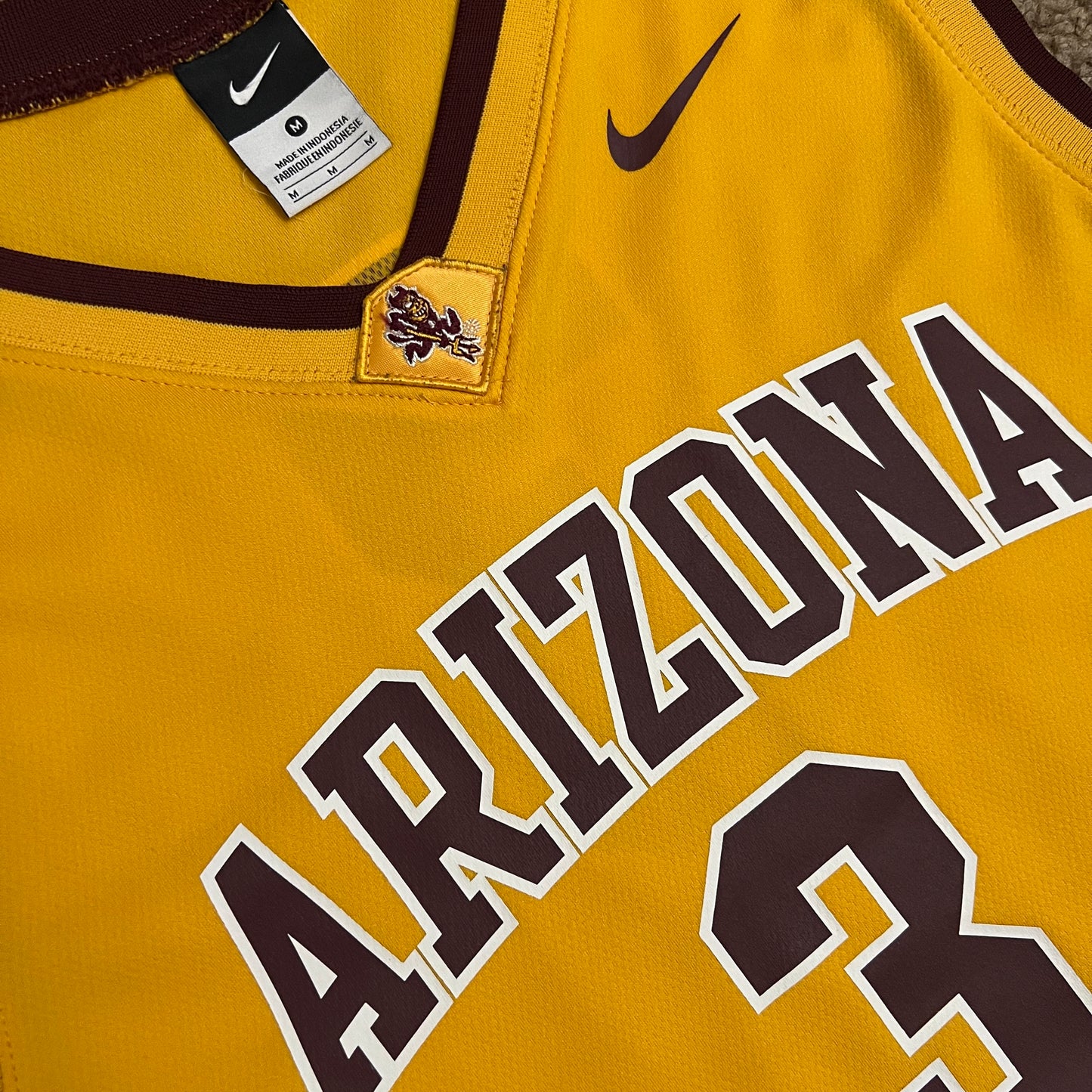 Arizona State Basketball Nike Gold Jersey - M