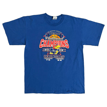 Kansas Jayhawks 2008 National Champs Shirt - L