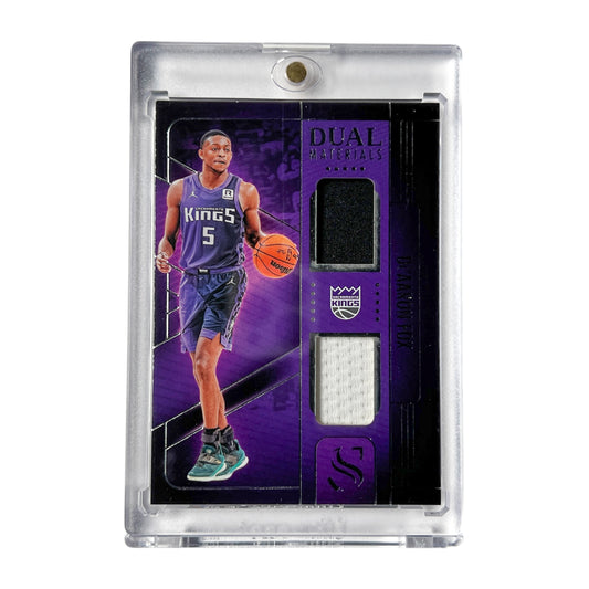 De’Aaron Fox Sacramento Kings 24-25 Panini Dual Materials Relic