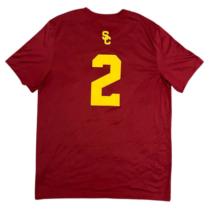 Team Issued 2023 USC Trojans Football #2 Brendan Rice Shirt - L