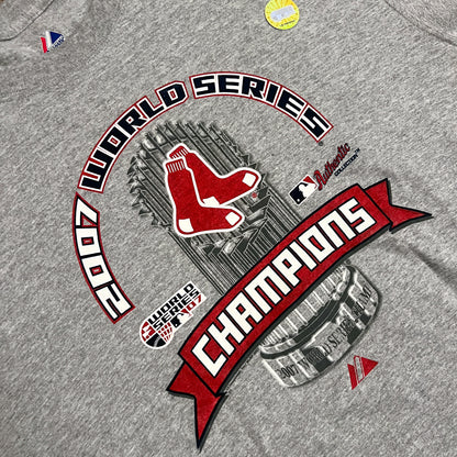 2007 World Series Champs Boston Red Sox Clubhouse Shirt - L