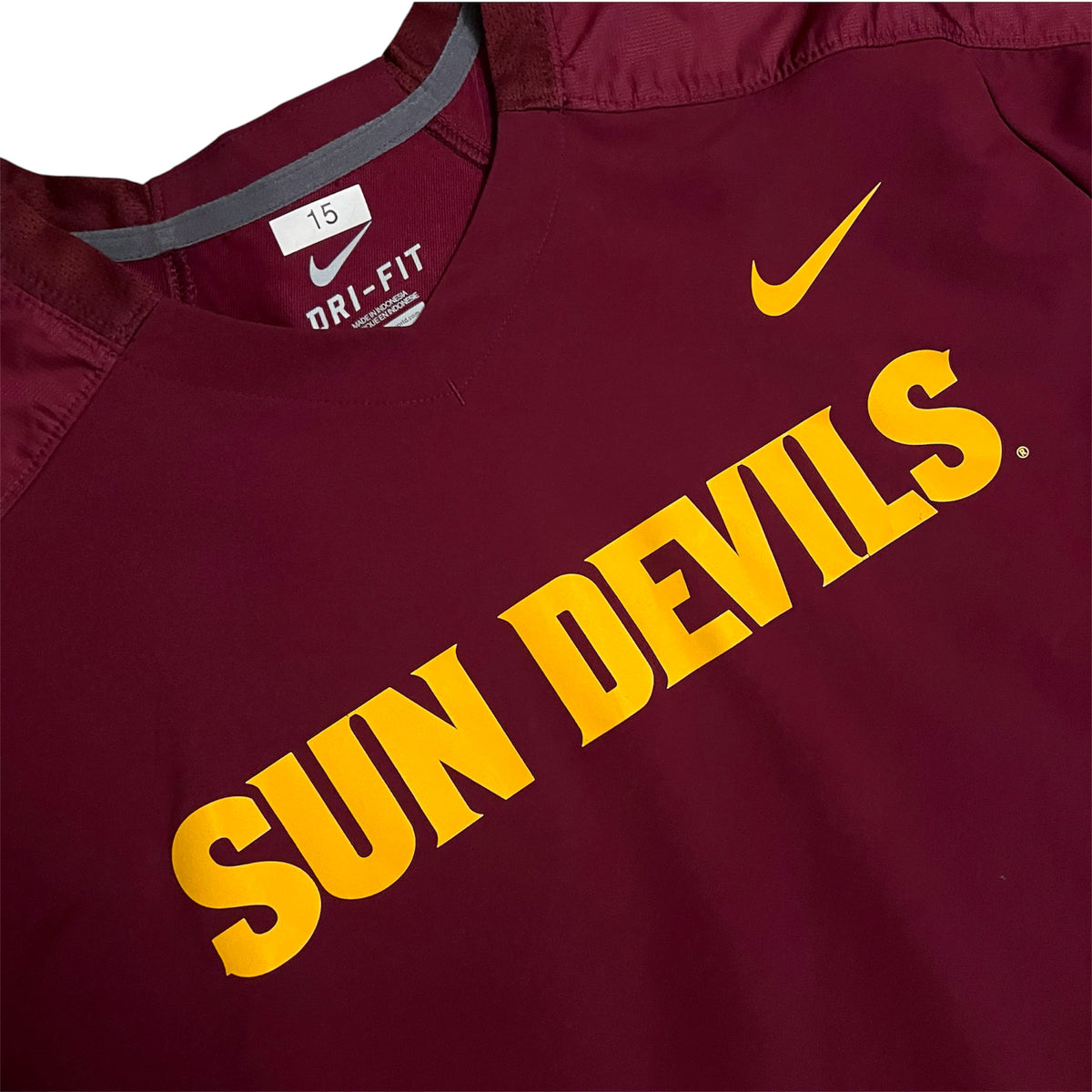 Team Issued Arizona State Sun Devils Baseball Pullover - M