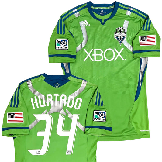 Seattle Sounders Jhon Kennedy Hurtado 2014 Player Version Jersey - M