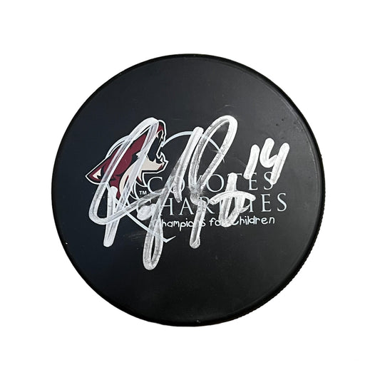 Signed Taylor Pyatt Arizona Coyotes NHL Puck