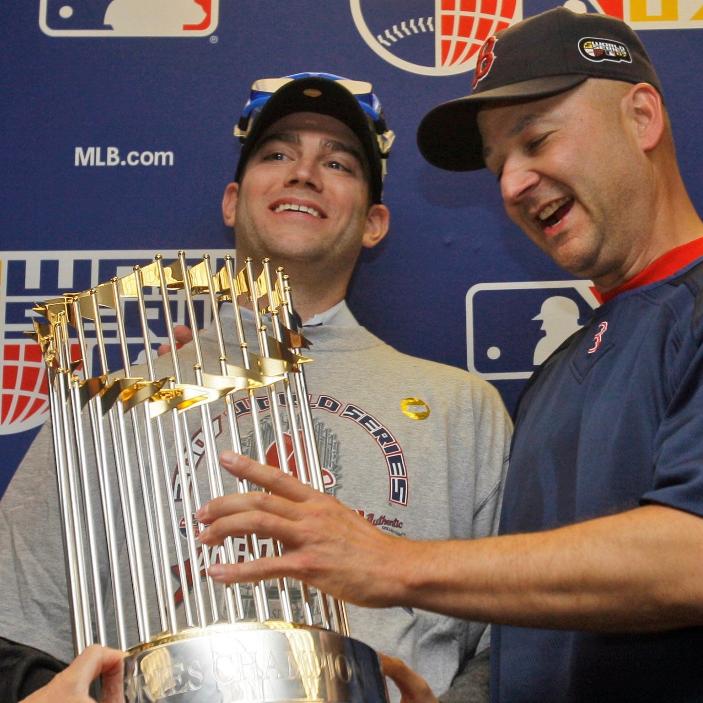 2007 World Series Champs Boston Red Sox Clubhouse Shirt - L