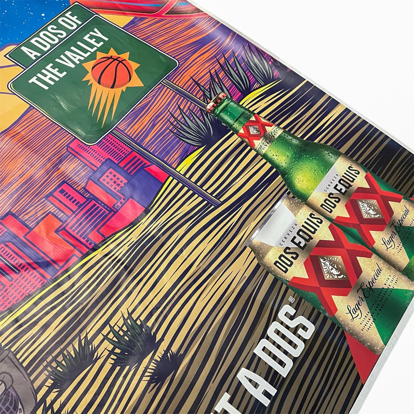 Large Phoenix Suns El Valle Dos Equis 62” x 38” Advertisement Banner