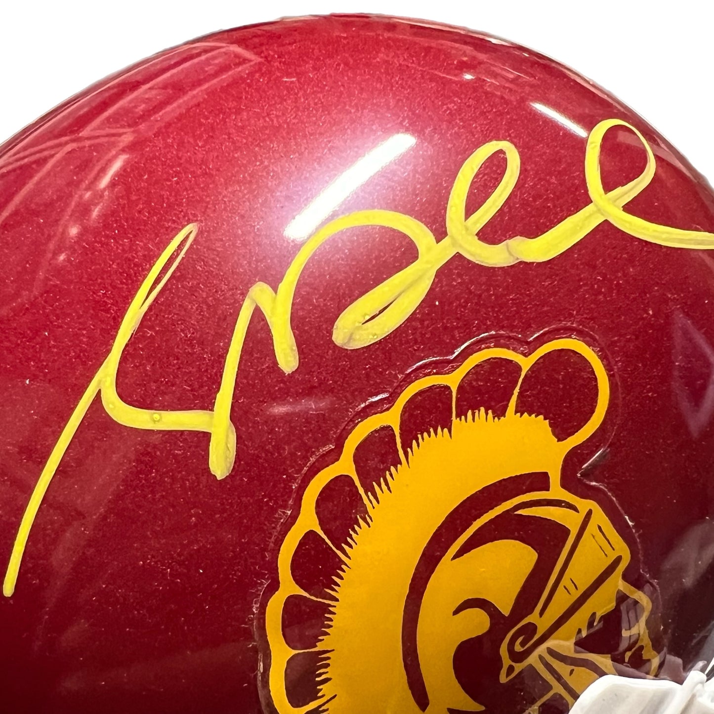 Signed Sam Darnold USC Mini Helmet with Beckett COA