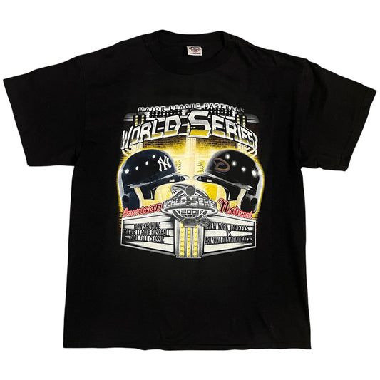 Vintage 2001 World Series Head to Head Matchup Shirt - L