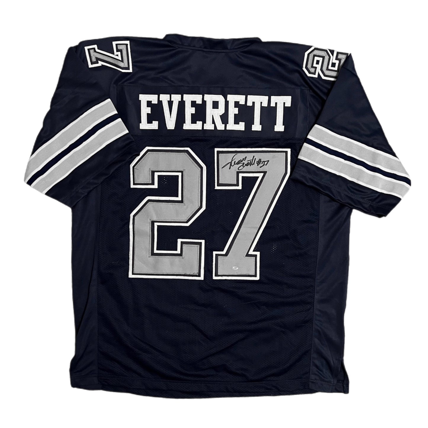 Signed Dallas Cowboys Thomas Everett 2x Super Bowl Champion Jersey