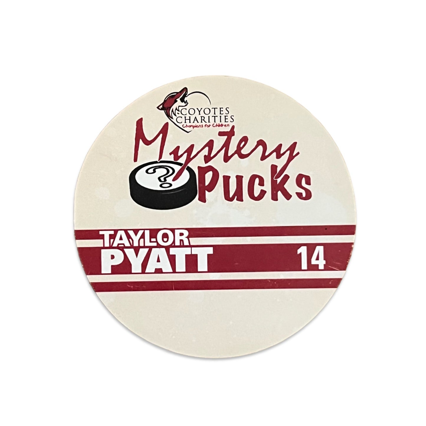 Signed Taylor Pyatt Arizona Coyotes NHL Puck