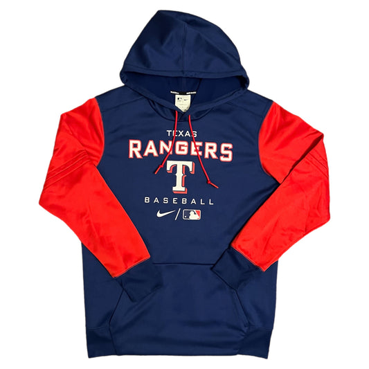 Texas Rangers Authentic Collection Raglan Hoodie - M