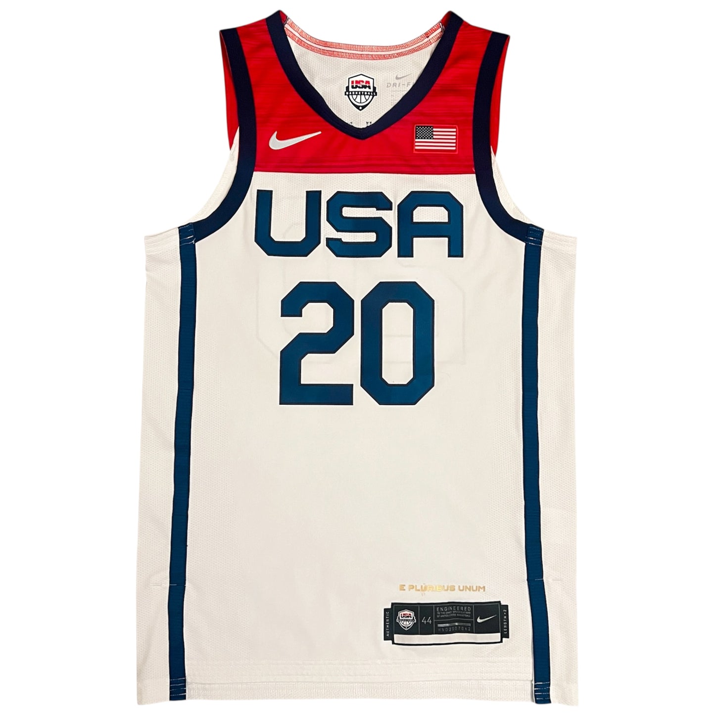 Authentic 2020 Team USA Basketball Olympics Jersey - 44/M