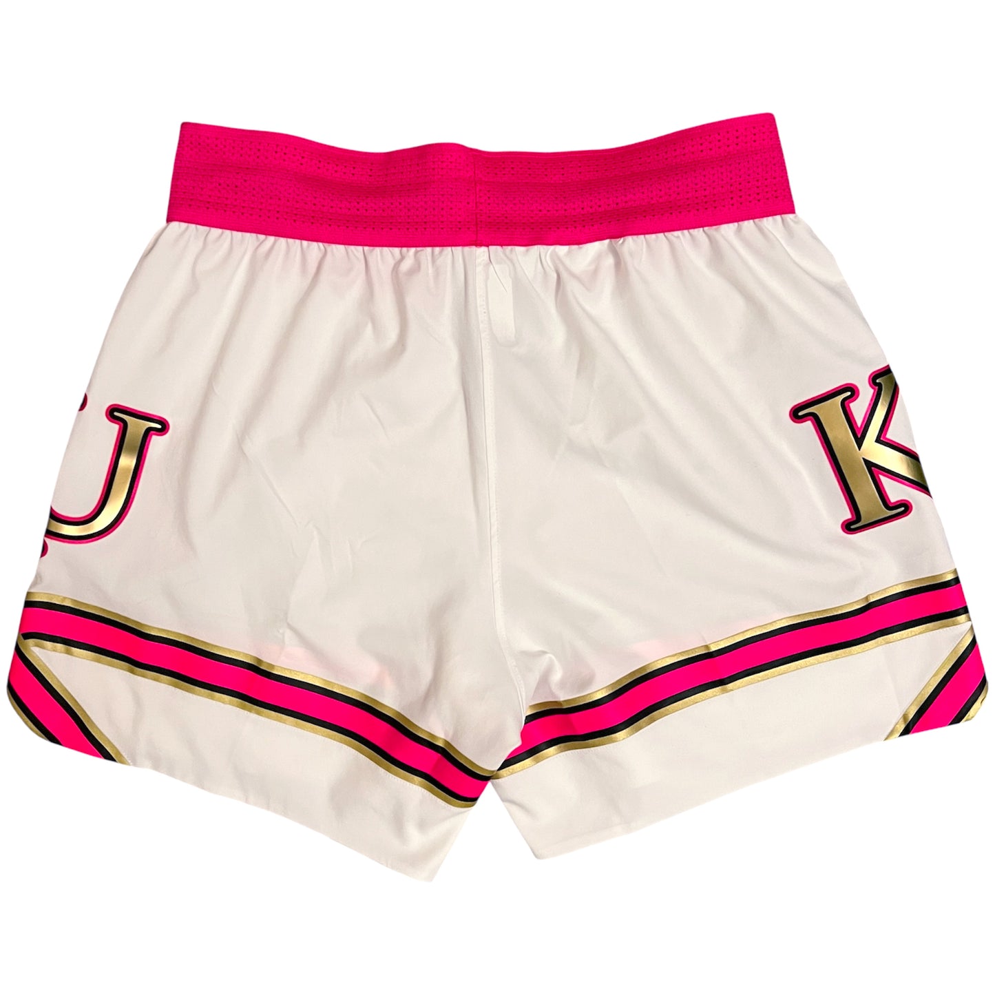 Game Used 2024/25 Kansas Jayhawks Women’s Basketball Cure For Cancer Shorts - M