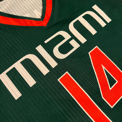 2015 Miami Hurricanes Basketball Sample Adidas Jersey - L