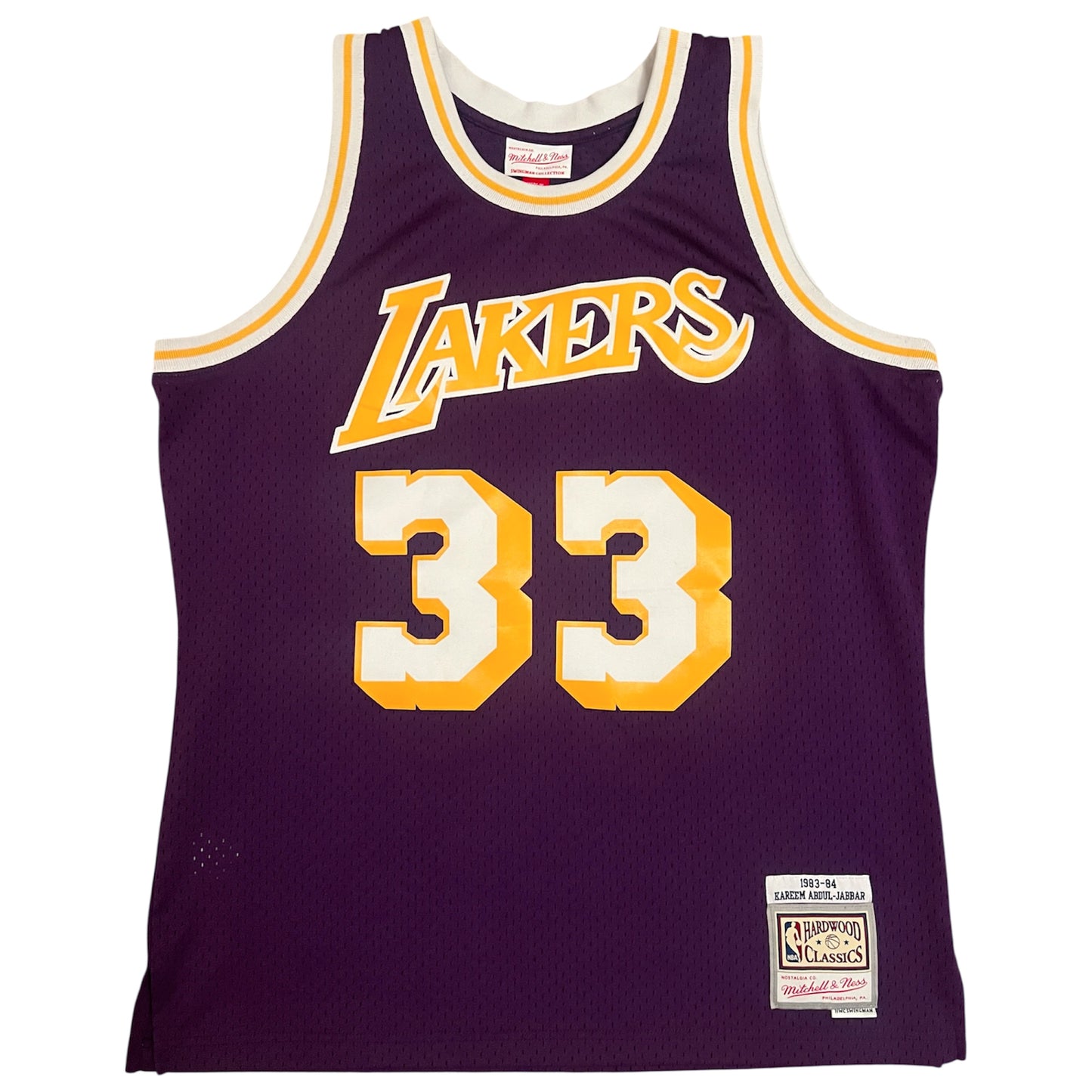 Kareem Abdul-Jabbar Los Angeles Lakers HWC Jersey - L