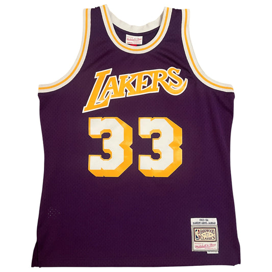 Kareem Abdul-Jabbar Los Angeles Lakers HWC Jersey - L