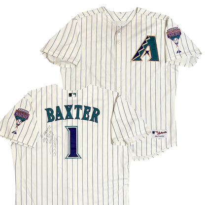 Vintage Signed Team Issued Arizona Diamondbacks D. Baxter Mascot Jersey - 52