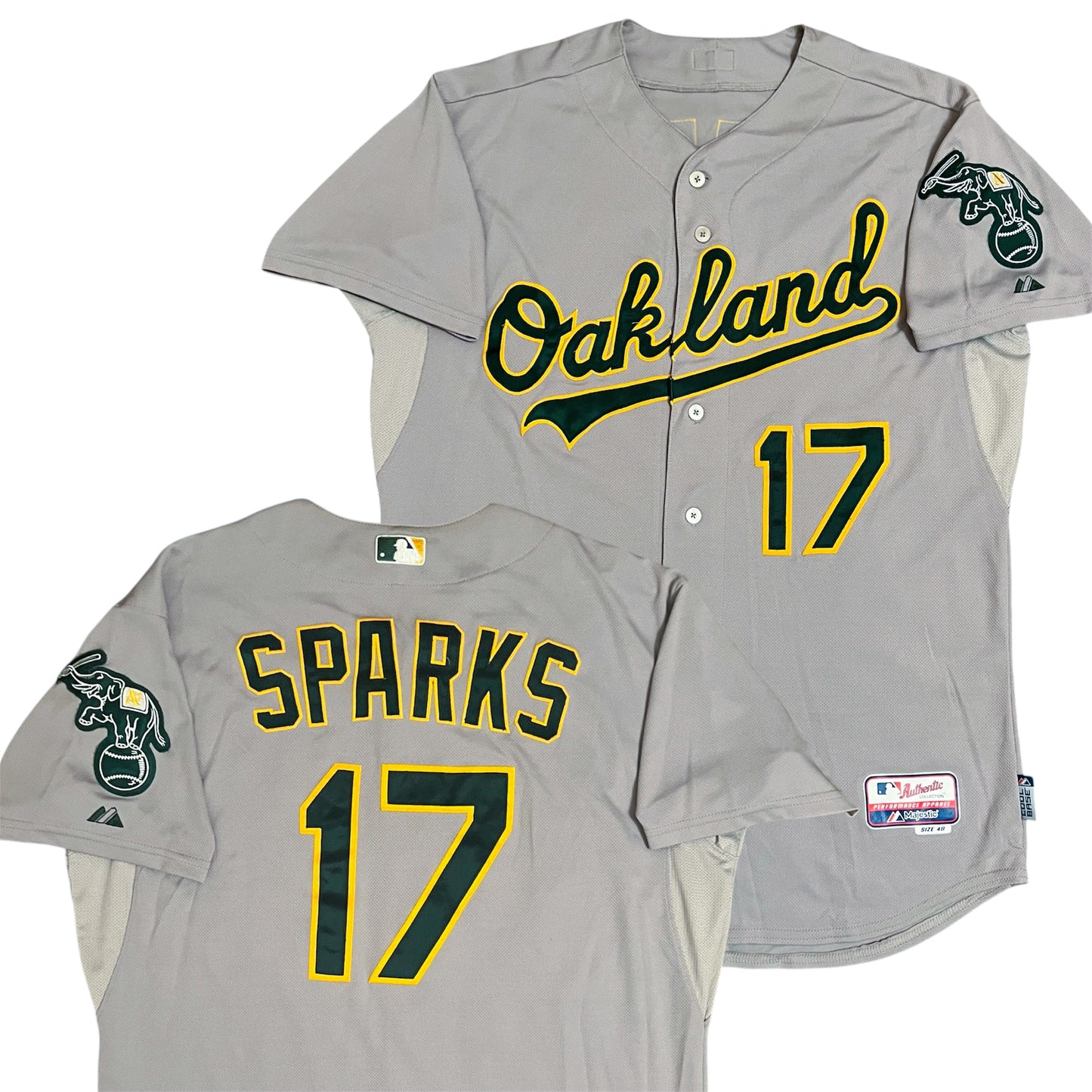 Team Issued Oakland Athletics Road Jersey - 48/XL
