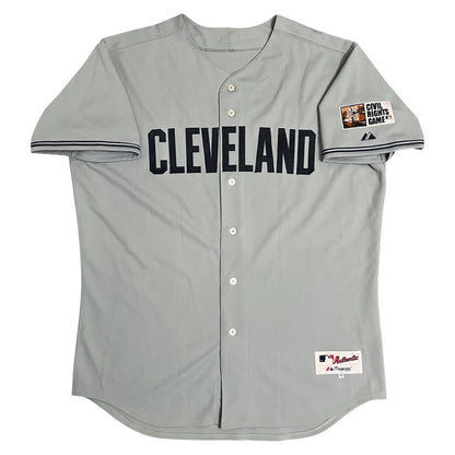 Authentic 2007 Cleveland Indians Travis Hafner Civil Rights Game Jersey - 52