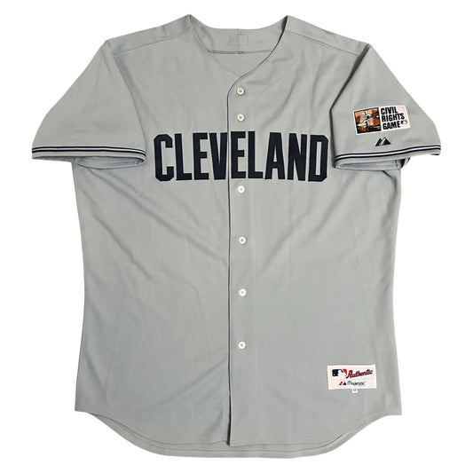 Authentic 2007 Cleveland Indians Travis Hafner Civil Rights Game Jersey - 52