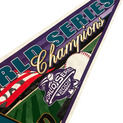 Vintage Arizona Diamondbacks 2001 World Series Champions Pennant