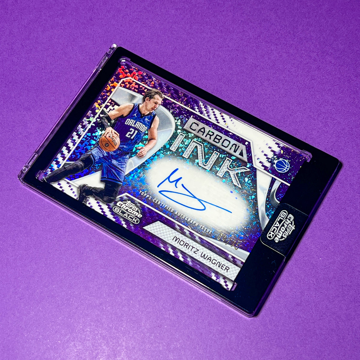 Mo Wagner 2026 Topps Chrome Black Carbon Ink Auto