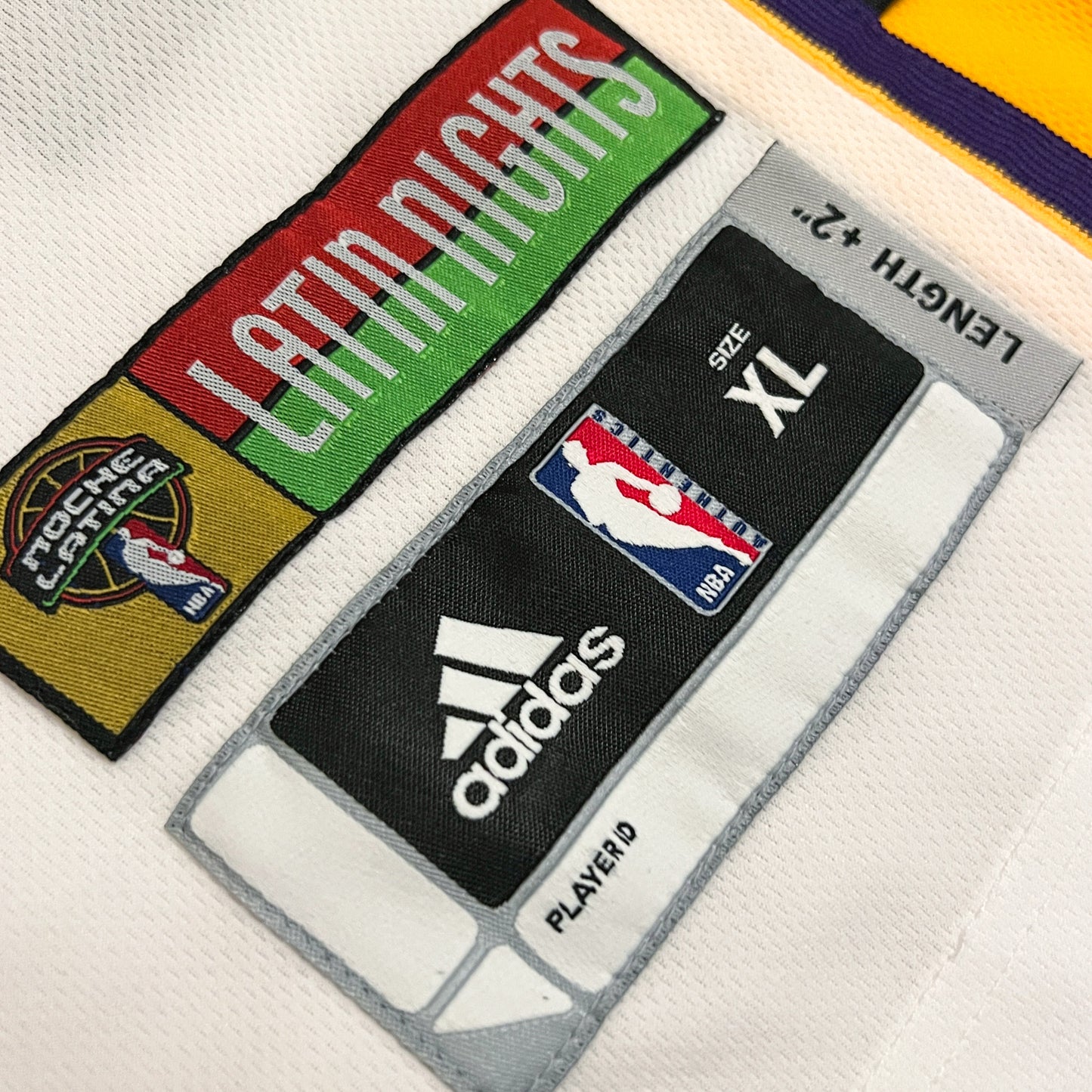 Vintage Kobe Bryant Los Angeles Lakers Noche Latina Authentic Jersey - XL